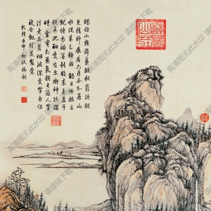 清 張宗《蒼山水圖》高清大圖下載