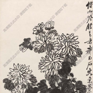 齊白石國(guó)畫 墨菊螃蟹圖 曾經(jīng)灞橋風(fēng)雪 高清大圖下載