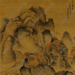 王蒙超高清《關(guān)山簫寺圖》國畫百度云網(wǎng)盤下載