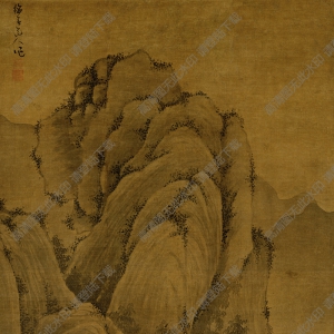 吳鎮(zhèn)超高清《溪山高隱圖》國(guó)畫(huà)百度云網(wǎng)盤(pán)下載