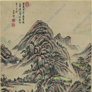 王原祁超高清《仿一峰山水》百度云網(wǎng)盤下載