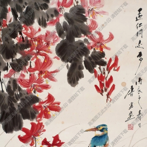 唐云國(guó)畫(huà) 花卉小鳥(niǎo) 高清大圖下載