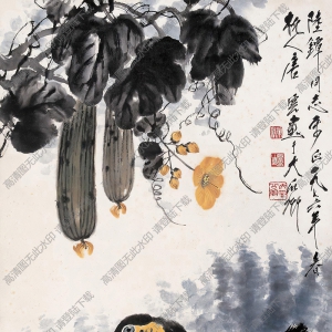 唐云國(guó)畫(huà)作品 秋水野鳧 高清下載