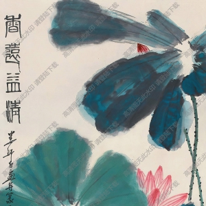 婁師白國畫作品 香遠(yuǎn)益清 高清下載