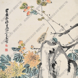 王震王一亭作品 花鳥(niǎo)畫(huà)1 高清大圖下載