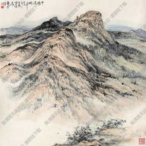 蕭平作品 牛首遠(yuǎn)眺 高清大圖下載