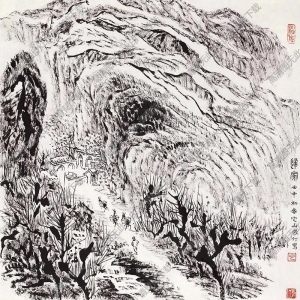 張仃國(guó)畫(huà) 歸家 高清大圖下載