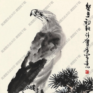 許麟廬國(guó)畫(huà)作品 松鷹圖 高清下載