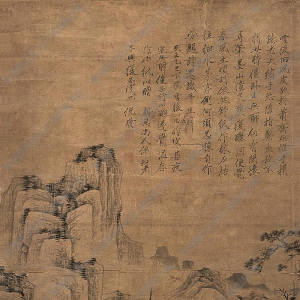 倪瓚國(guó)畫(huà)作品 山水4 高清下載