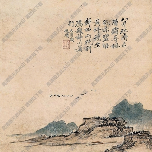 倪瓚國(guó)畫(huà)作品 山水畫(huà)2 高清下載