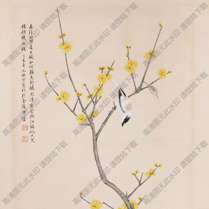 陳之佛國(guó)畫(huà)作品 梅花花鳥(niǎo) 高清下載