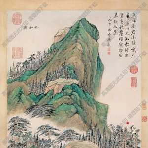 錢維城國(guó)畫(huà) 九如圖 高清大圖下載