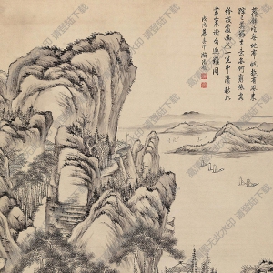 錢維城國(guó)畫(huà) 清秋帆影 高清大圖下載