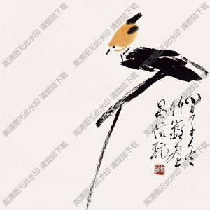 孫竹籬國(guó)畫(huà)作品 梅花小鳥(niǎo)1 高清下載