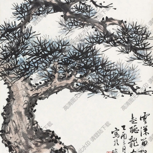 符鐵年國(guó)畫(huà) 松 (2) 高清大圖下載