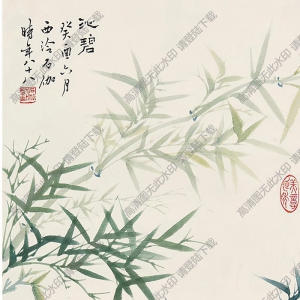 申石伽國(guó)畫(huà) 竹圖 高清大圖下載