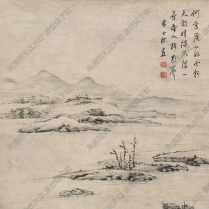 查士標(biāo)作品 山水(15) 高清大圖下載