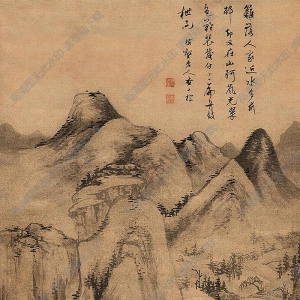 查士標(biāo)作品 深山獨(dú)釣 高清大圖下載