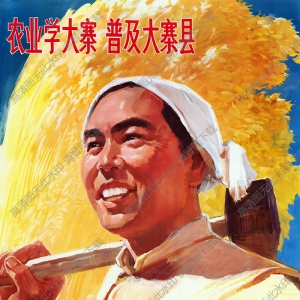 宣傳畫 農(nóng)業(yè)學(xué)大寨普及大寨縣 高清大圖下載