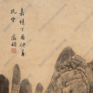 文征明國(guó)畫 山水 高清大圖下載