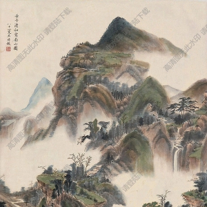 王時(shí)敏作品 山水 (5) 高清大圖下載