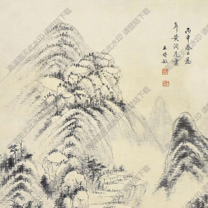 王時(shí)敏作品 山水 (11) 高清大圖下載