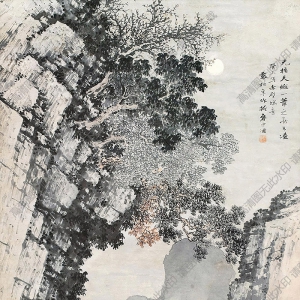 袁松年國(guó)畫(huà) 赤壁夜游圖 (2) 高清大圖下載