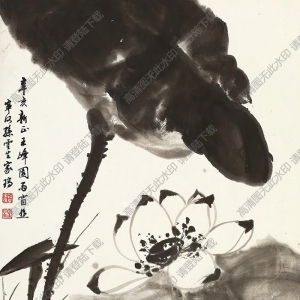 孫云生國(guó)畫(huà) 墨荷 高清大圖下載