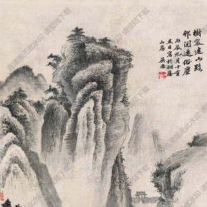 吳歷國(guó)畫(huà) 山水 (4) 高清大圖下載