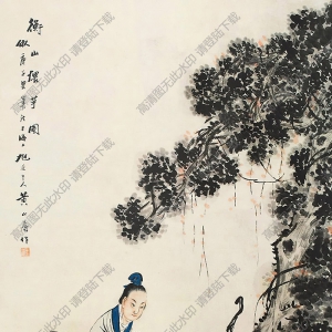 黃山壽作品 衡山煨芋圖 高清大圖下載