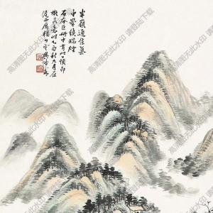 樊浩霖國(guó)畫(huà) 觀溪圖 高清大圖下載