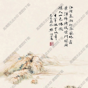 樊浩霖國(guó)畫(huà) 江渚暮潮 高清大圖下載